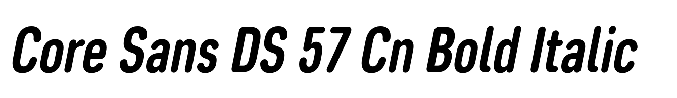 Core Sans DS 57 Cn Bold Italic